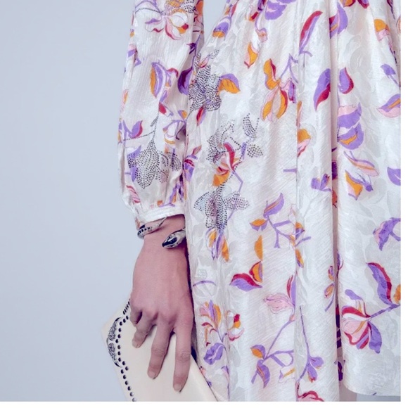 🆕ZADIG & VOLITARIE RIVAGE FLORAL DRESS - Picture 6 of 12
